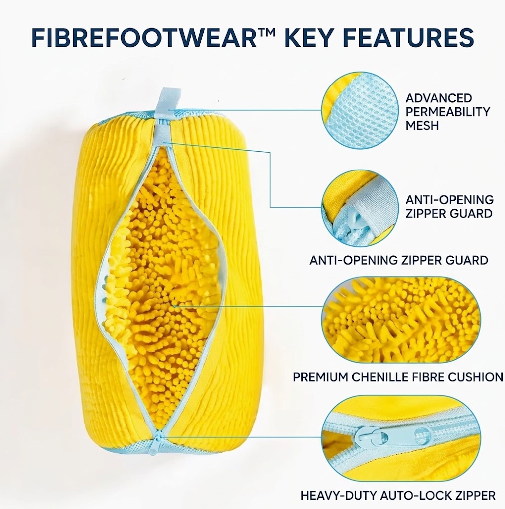 FibreFootwear™ Premium Sneaker Wash Bag
